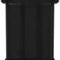 vidaXL Estantería de 4 cubos con cajas de tela negro 69x30x72,5 cm