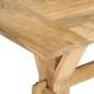 vidaXL Banco de madera maciza de mango 160x35x45 cm vidaXL Banco de madera maciza de mango 160x35x45 cm