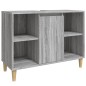vidaXL Armario de lavabo madera contrachapada gris Sonoma 80x33x60 cm vidaXL Armario de lavabo madera contrachapada gris Sonoma 80x33x60 cm