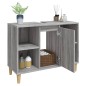 vidaXL Armario de lavabo madera contrachapada gris Sonoma 80x33x60 cm vidaXL Armario de lavabo madera contrachapada gris Sonoma 80x33x60 cm
