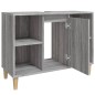 vidaXL Armario de lavabo madera contrachapada gris Sonoma 80x33x60 cm vidaXL Armario de lavabo madera contrachapada gris Sonoma 80x33x60 cm