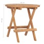 vidaXL Set comedor de jardín plegable 3 piezas madera maciza de teca vidaXL Set comedor de jardín plegable 3 piezas madera maciza de teca