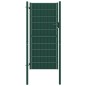 vidaXL Puerta de valla de PVC y acero verde 100x124 cm vidaXL Puerta de valla de PVC y acero verde 100x124 cm