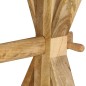 vidaXL Banco de madera maciza de mango 160x35x45 cm vidaXL Banco de madera maciza de mango 160x35x45 cm