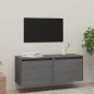 vidaXL Armario de pared 2 uds madera maciza de pino gris 45x30x35 cm vidaXL Armario de pared 2 uds madera maciza de pino gris 45x30x35 cm