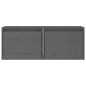 vidaXL Armario de pared 2 uds madera maciza de pino gris 45x30x35 cm vidaXL Armario de pared 2 uds madera maciza de pino gris 45x30x35 cm