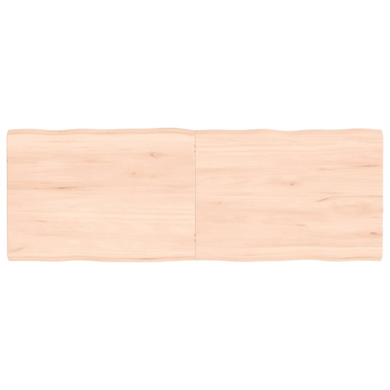 vidaXL Tablero de mesa madera maciza borde natural 140x50x(2-4) cm vidaXL Tablero de mesa madera maciza borde natural 140x50x(2-4) cm