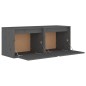 vidaXL Armario de pared 2 uds madera maciza de pino gris 45x30x35 cm vidaXL Armario de pared 2 uds madera maciza de pino gris 45x30x35 cm