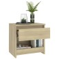 vidaXL Mesita de noche madera contrachapada color roble 40x30x39cm vidaXL Mesita de noche madera contrachapada color roble 40x30x39cm
