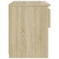 vidaXL Mesita de noche madera contrachapada color roble 40x30x39cm vidaXL Mesita de noche madera contrachapada color roble 40x30x39cm