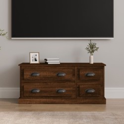 vidaXL Mueble para TV madera contrachapada roble marrón 100x35,5x45 cm