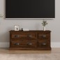 vidaXL Mueble para TV madera contrachapada roble marrón 100x35,5x45 cm vidaXL Mueble para TV madera contrachapada roble marrón 100x35,5x45 cm