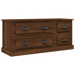 vidaXL Mueble para TV madera contrachapada roble marrón 100x35,5x45 cm