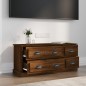 vidaXL Mueble para TV madera contrachapada roble marrón 100x35,5x45 cm vidaXL Mueble para TV madera contrachapada roble marrón 100x35,5x45 cm