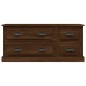 vidaXL Mueble para TV madera contrachapada roble marrón 100x35,5x45 cm vidaXL Mueble para TV madera contrachapada roble marrón 100x35,5x45 cm