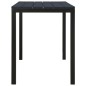 vidaXL Set de comedor de jardín 3 pzas acero y WPC negro vidaXL Set de comedor de jardín 3 pzas acero y WPC negro