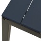 vidaXL Set de comedor de jardín 3 pzas acero y WPC negro vidaXL Set de comedor de jardín 3 pzas acero y WPC negro