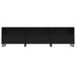 vidaXL Mueble de TV madera contrachapada negro 150x30x44,5 cm vidaXL Mueble de TV madera contrachapada negro 150x30x44,5 cm