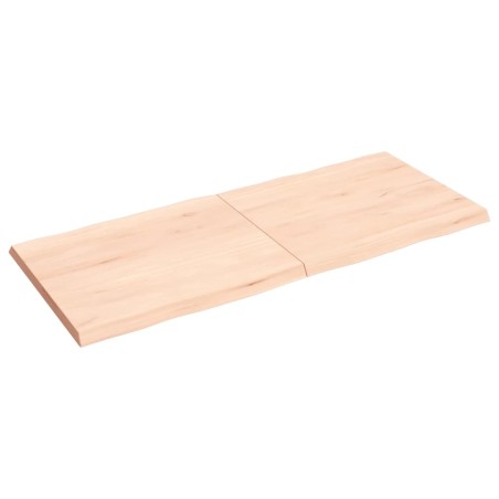 vidaXL Tablero de mesa madera maciza borde natural 140x60x(2-4) cm