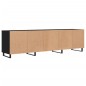 vidaXL Mueble de TV madera contrachapada negro 150x30x44,5 cm vidaXL Mueble de TV madera contrachapada negro 150x30x44,5 cm