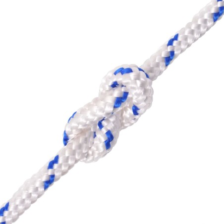 vidaXL Cuerda marina de polipropileno 14 mm 50 m blanca