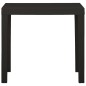 vidaXL Mesa de jardín de plástico gris antracita 79x65x72 cm vidaXL Mesa de jardín de plástico gris antracita 79x65x72 cm