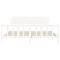vidaXL Estructura de cama con cabecero madera maciza blanco 200x200 cm vidaXL Estructura de cama con cabecero madera maciza blanco 200x200 cm