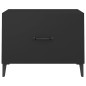 vidaXL Mesa de centro con patas de metal negro 50x50x40 cm vidaXL Mesa de centro con patas de metal negro 50x50x40 cm