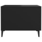 vidaXL Mesa de centro con patas de metal negro 50x50x40 cm vidaXL Mesa de centro con patas de metal negro 50x50x40 cm