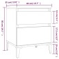 vidaXL Mesitas de noche 2 unidades roble ahumado 40x35x50 cm