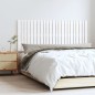 vidaXL Cabecero de cama de pared madera maciza pino blanco 147x3x60 cm vidaXL Cabecero de cama de pared madera maciza pino blanco 147x3x60 cm