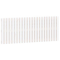 vidaXL Cabecero de cama de pared madera maciza pino blanco 147x3x60 cm