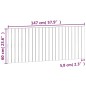 vidaXL Cabecero de cama de pared madera maciza pino blanco 147x3x60 cm vidaXL Cabecero de cama de pared madera maciza pino blanco 147x3x60 cm