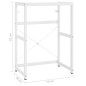 vidaXL Estructura de lavabo de hierro blanco 59x38x83 cm vidaXL Estructura de lavabo de hierro blanco 59x38x83 cm