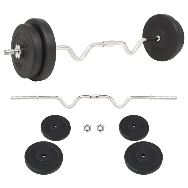 vidaXL Set de pesas 30 kg vidaXL Set de pesas 30 kg