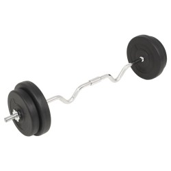 vidaXL Set de pesas 30 kg
