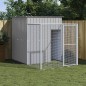 vidaXL Gallinero con corral acero galvanizado gris claro 165x251x181cm vidaXL Gallinero con corral acero galvanizado gris claro 165x251x181cm