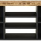 vidaXL Mueble de TV madera mango y madera contrachapada 100x33x46 cm