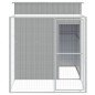 vidaXL Gallinero con corral acero galvanizado gris claro 165x251x181cm vidaXL Gallinero con corral acero galvanizado gris claro 165x251x181cm