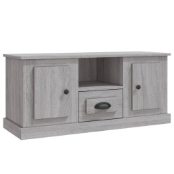 vidaXL Mueble para TV madera contrachapada gris Sonoma 100x35,5x45 cm