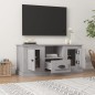 vidaXL Mueble para TV madera contrachapada gris Sonoma 100x35,5x45 cm
