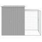 vidaXL Gallinero con corral acero galvanizado gris claro 165x251x181cm vidaXL Gallinero con corral acero galvanizado gris claro 165x251x181cm
