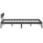 vidaXL Estructura cama madera pino pequeña individual gris 120x190 cm vidaXL Estructura cama madera pino pequeña individual gris 120x190 cm