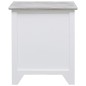 vidaXL Mesita de noche madera de Paulownia blanco 38x28x45 cm vidaXL Mesita de noche madera de Paulownia blanco 38x28x45 cm
