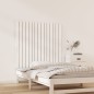 vidaXL Cabecero de cama pared madera maciza pino blanco 95,5x3x90 cm vidaXL Cabecero de cama pared madera maciza pino blanco 95,5x3x90 cm