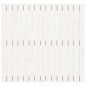 vidaXL Cabecero de cama pared madera maciza pino blanco 95,5x3x90 cm vidaXL Cabecero de cama pared madera maciza pino blanco 95,5x3x90 cm