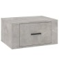 vidaXL Mesita de noche de pared color gris hormigón 50x36x25 cm vidaXL Mesita de noche de pared color gris hormigón 50x36x25 cm