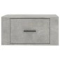 vidaXL Mesita de noche de pared color gris hormigón 50x36x25 cm vidaXL Mesita de noche de pared color gris hormigón 50x36x25 cm
