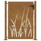 vidaXL Puerta de jardín acero corten diseño hierba 105x155 cm vidaXL Puerta de jardín acero corten diseño hierba 105x155 cm