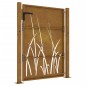 vidaXL Puerta de jardín acero corten diseño hierba 105x155 cm vidaXL Puerta de jardín acero corten diseño hierba 105x155 cm